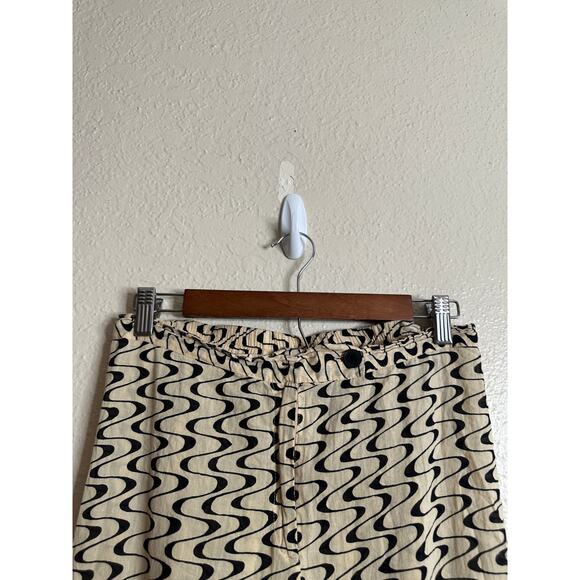 Gimaguas  Disco Pants Cream/Black Womans Small - Picture 7 of 9